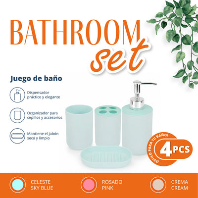 SET DE BAÑO REDONDO (4PZA)
