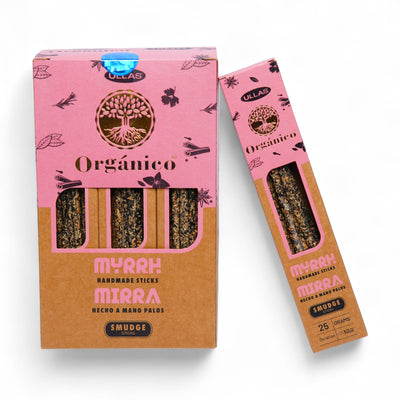 INCIENSO ORGANICO MIRRA (PAQ DE 10 UNI~25 GRAMOS)