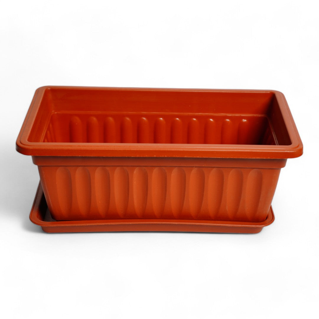 MACETERO PLASTICO RECTANGULAR 35X19X14CM