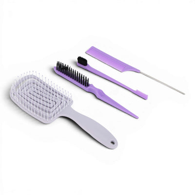 JGO DE PEINILLA/CEPILLOS P/CABELLO 4PZA